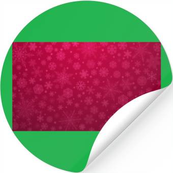 Discover Red Snowflakes Aesthetic Pattern Stickers