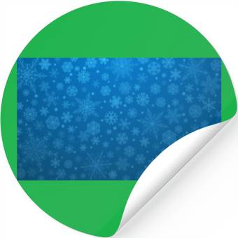 Discover Blue Snowflakes Aesthetic Pattern Stickers
