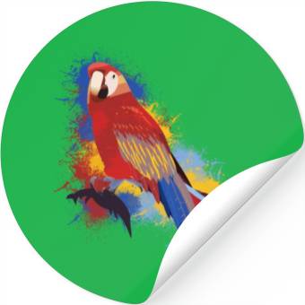 Discover Abstract Parrot Stickers