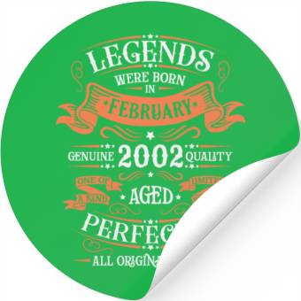 Discover February 2002| February 2002 anniversary 2002 Stickers