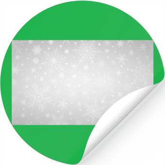 Discover Beautiful Grey Snowflakes Pattern Stickers