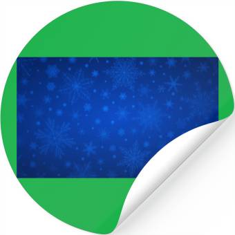 Discover Beautiful Blue Snowflakes Pattern Stickers