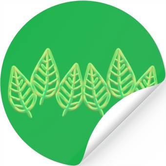 Discover Leaves pattern leaf icon nature green Stickers