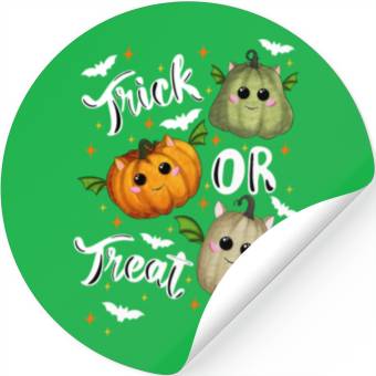 Discover Trick or treat pumpkins Stickers