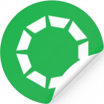 Discover circle shape1 Stickers