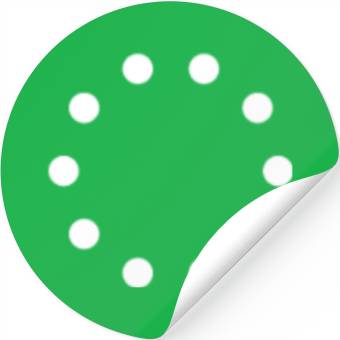 Discover circle shape 8 Stickers