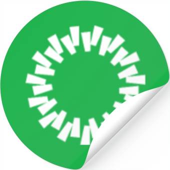 Discover circle shape 4 Stickers