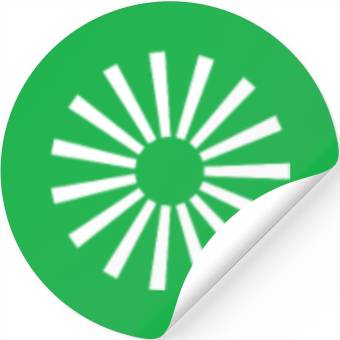 Discover circle shape 5 Stickers