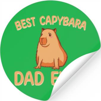 Discover Best Capybara Dad Ever Stickers
