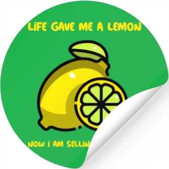 Discover Life has given me a lemon Stickers