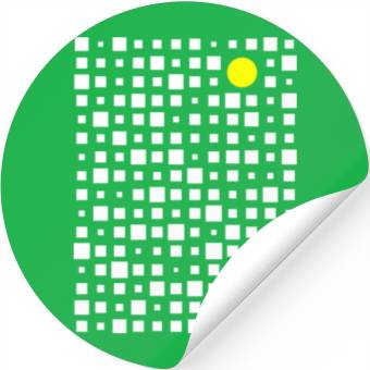 Discover Square and Circle Abstract Stickers