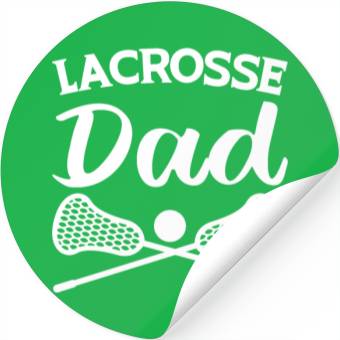 Discover Lacrosse Dad Stickers