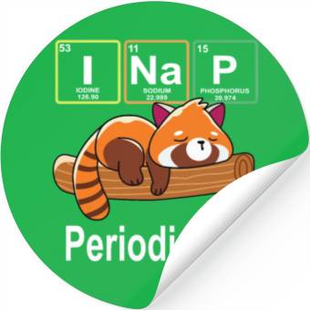 Discover I Nap Red Panda Stickers