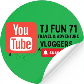 Discover travel vloggers TJ FUN 71 Stickers