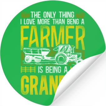 Discover Farming Farmer Grandpa Tractor Stickers