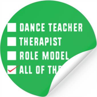 Discover Dance Instructor Choreographer Funny Dance Teacher Stickers