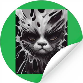 Discover Angry Cat Stickers
