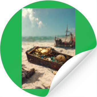 Discover Pirate Treasure Stickers