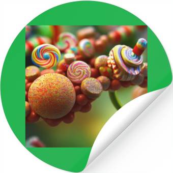 Discover A glimpse into candy land version 4 Stickers