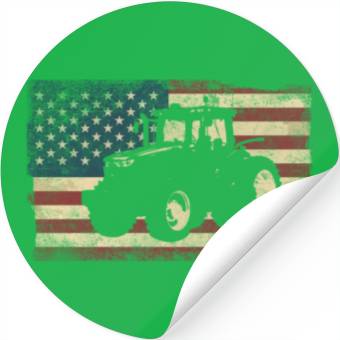 Discover Farming Farmer American Flag Us Stickers
