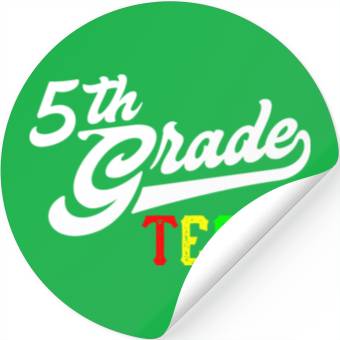 Discover 5Th Grade Team Baseball Style Teacher Team Stickers