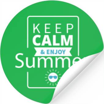 Discover Keep Calm & Enjoy Summer Stickers
