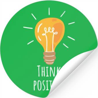 Discover Think Positive Stickers