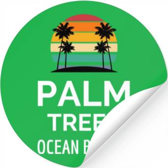 Discover Palm trees ocean breeze Stickers