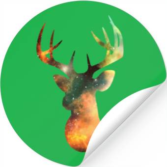 Discover Oh Deer space Stickers