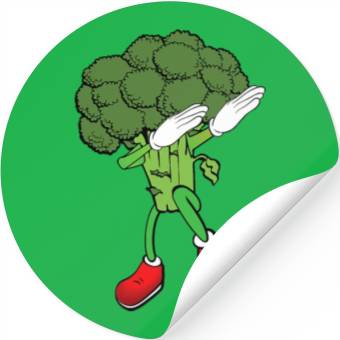 Discover Cute Funny Dancing Broccoli Veggie Lover Stickers