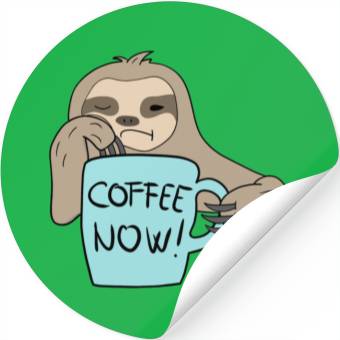Discover Sloth Stack cofee now ! Stickers
