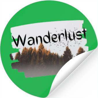 Discover Wanderlust design Stickers