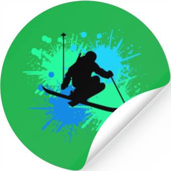 Discover skiing freestyle Stickers