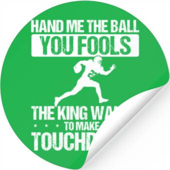Discover Running Back Score Touchdown Pass Catcher Run Play Stickers
