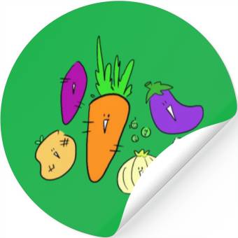 Discover Vegetable friends Stickers