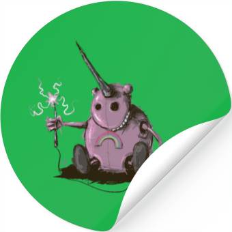 Discover Unicorn robot Magic Stickers