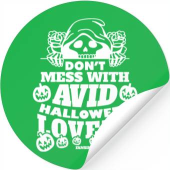 Discover Skeleton with pumpkin Stickers