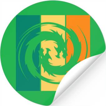 Discover Dragon Ying Yang Stickers