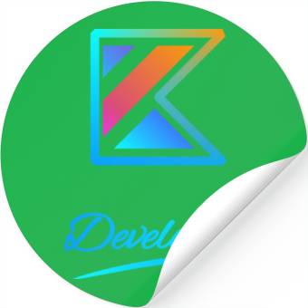 Discover kotlin developer | Unique design | programmer Stickers