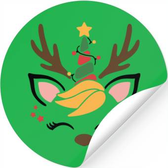 Discover cute Christmas reindeer Stickers