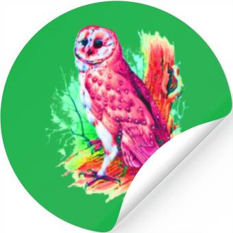 Discover Great Owl Illustrate Stickers