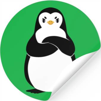 Discover Angry Penguin Stickers