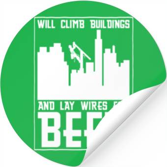 Discover Electrician Construction Electrician Stickers