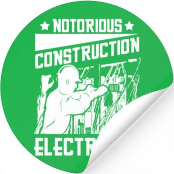 Discover Electrician Construction Electrician Stickers