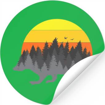 Discover Nature Sunset Hedgehog Stickers