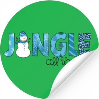 Discover Jingle all the way sublimation Stickers