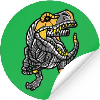 Discover Dinosaur Robot Robotics Engineer Gift Stickers