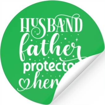 Discover Husband father Protector Hero Stickers