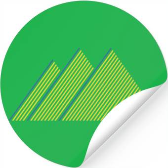 Discover Pretty Problems Jack Brown Triangle Lines Stickers
