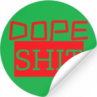 Discover dope shit Stickers